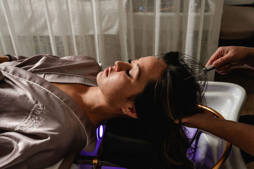relaxation scalp massage
